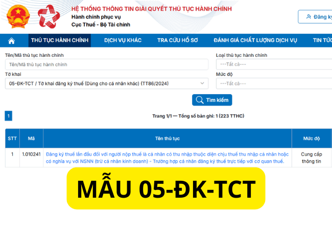 mã số thuế cá nhân