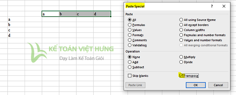 thủ thuật kế toán trên excel