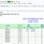 quản lý xuất nhập tồn kho